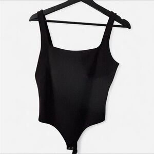 Express Black Square Neck Bodysuit